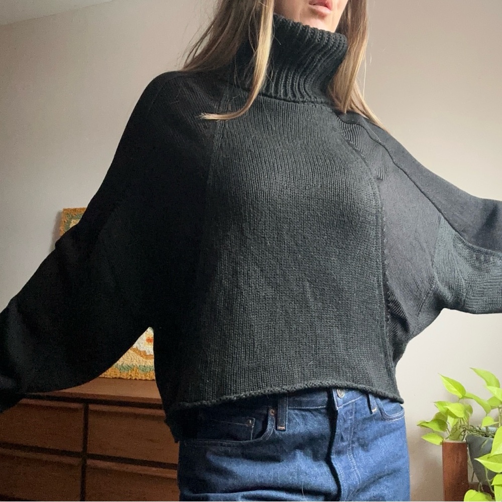 Helmut Lang Women’s Black Turtleneck Sweater